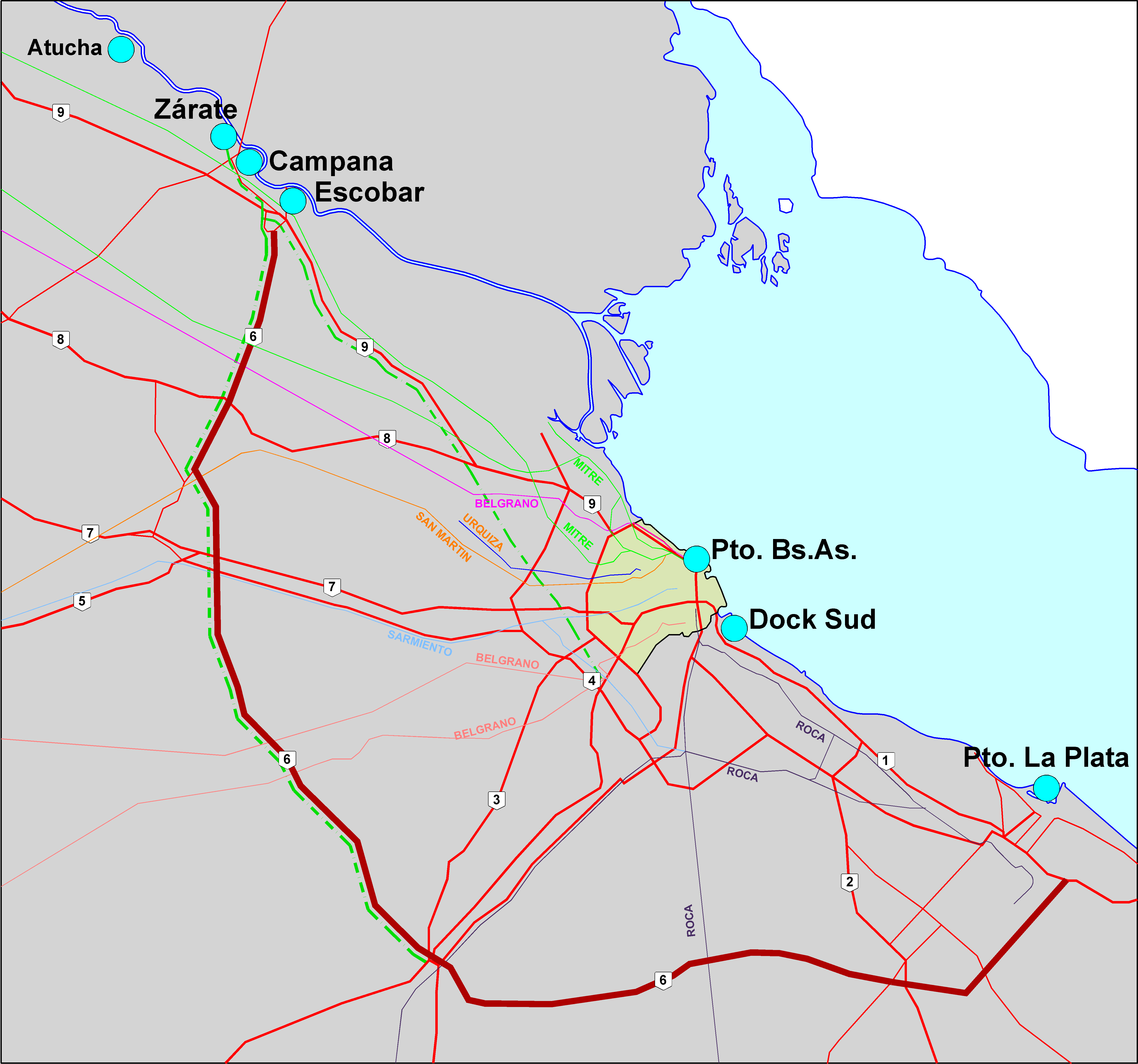 Plan Estratégico Competitivo para el Desarrollo del Sistema Portuario del Área Metropolitana de Buenos Aires. AMBA al 2030