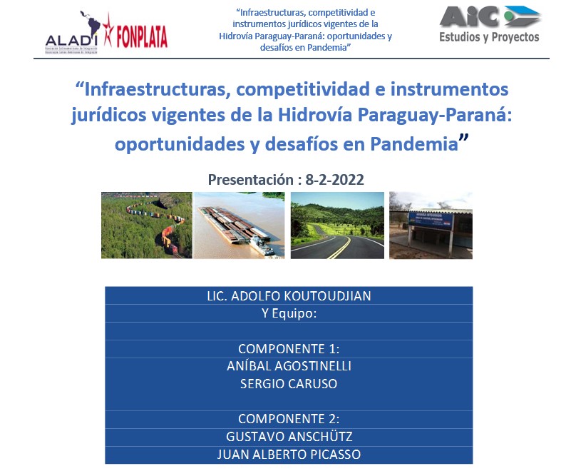 AIC Expuso ante autoridad de FONPLATA y ALADI  su trabajo conjunto con Adolfo Koutoudjian y Equipo