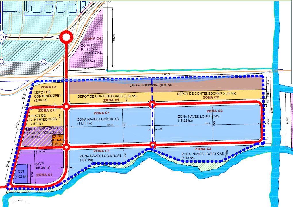 Plan maestro de la Zona Logística extraportuaria del Puerto de Buenos Aires. Mercado Central